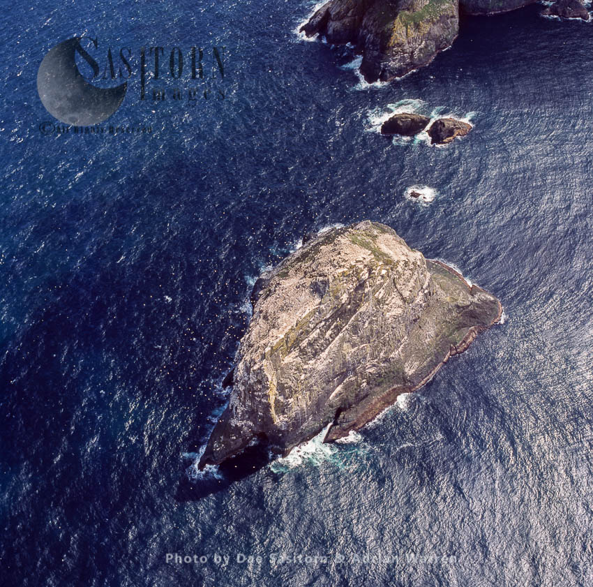 Stac an Armin, Boreray, an uninhabited island in the St Kilda archipelago, Outer Hebrides, West Coast Scotland