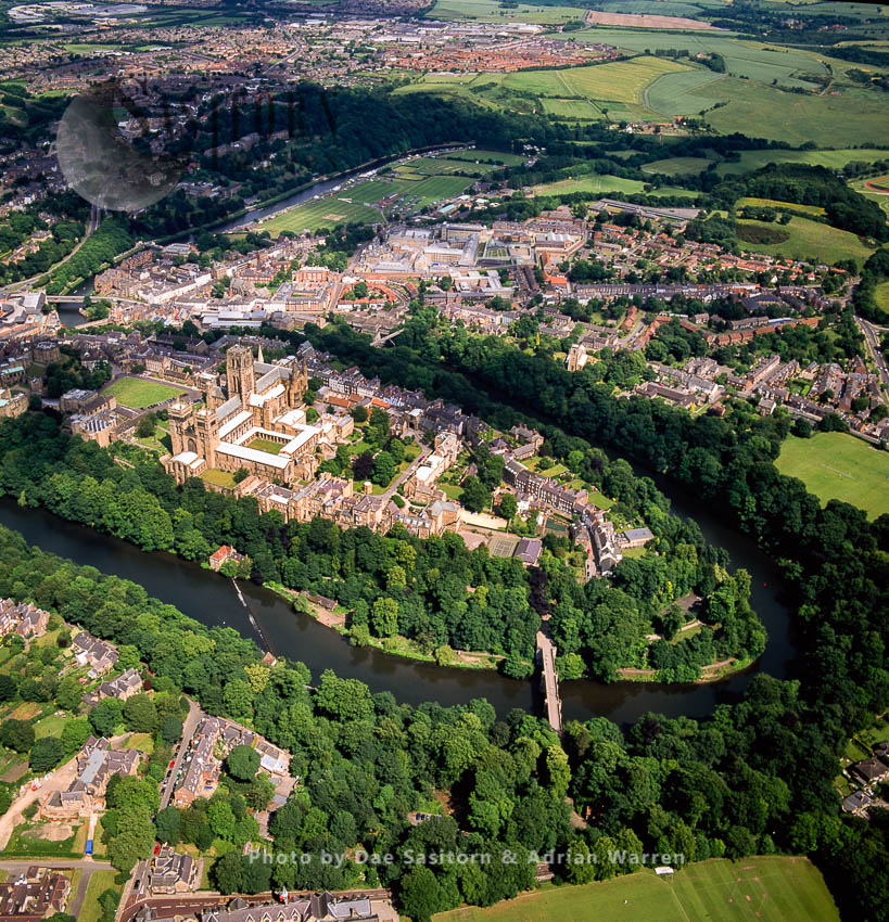 Durham with its Cathedral and Castle, lies on River Wear, North East England