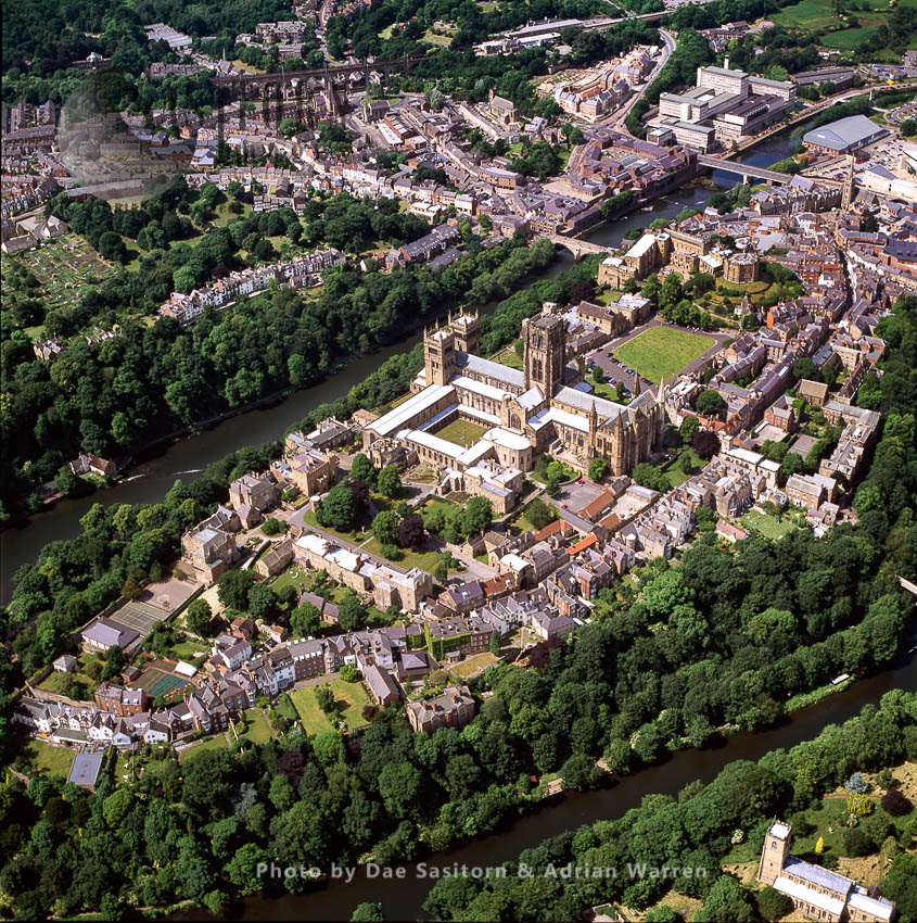 Durham with its Cathedral and Castle, lies on River Wear, North East England
