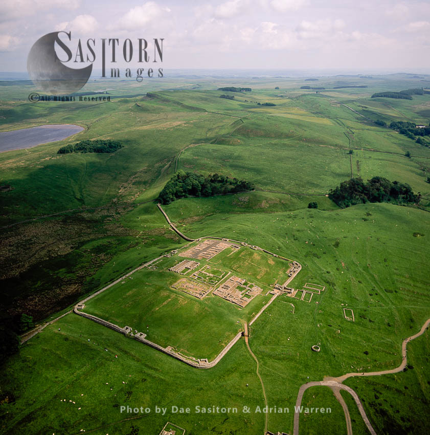 Housesteads Roman Fort and Hadrian's Wall, Northumberland, England