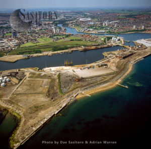 Sunderland  docks, Sunderland, Tyne and Wear, England