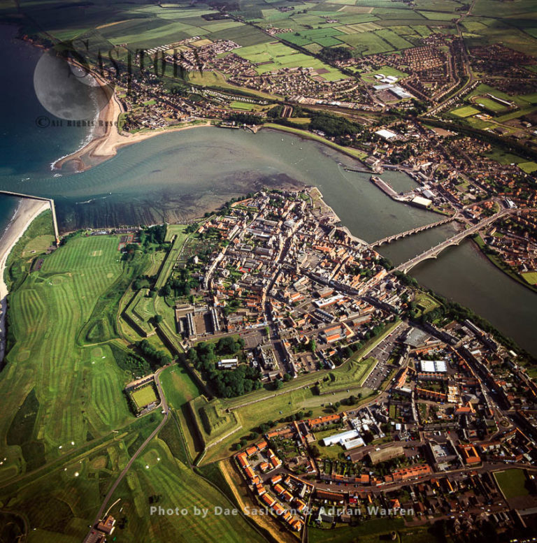 Berwick-upon-Tweed on the Estuary of river Tweed, Northumberland, England