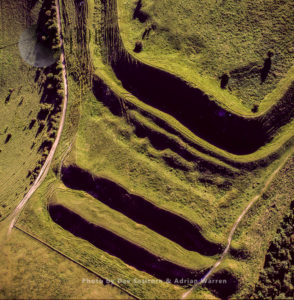 Hod Hill, Iron age hill fort and Roman camp, Blackmore Vale, Blandford Forum, Dorset, England