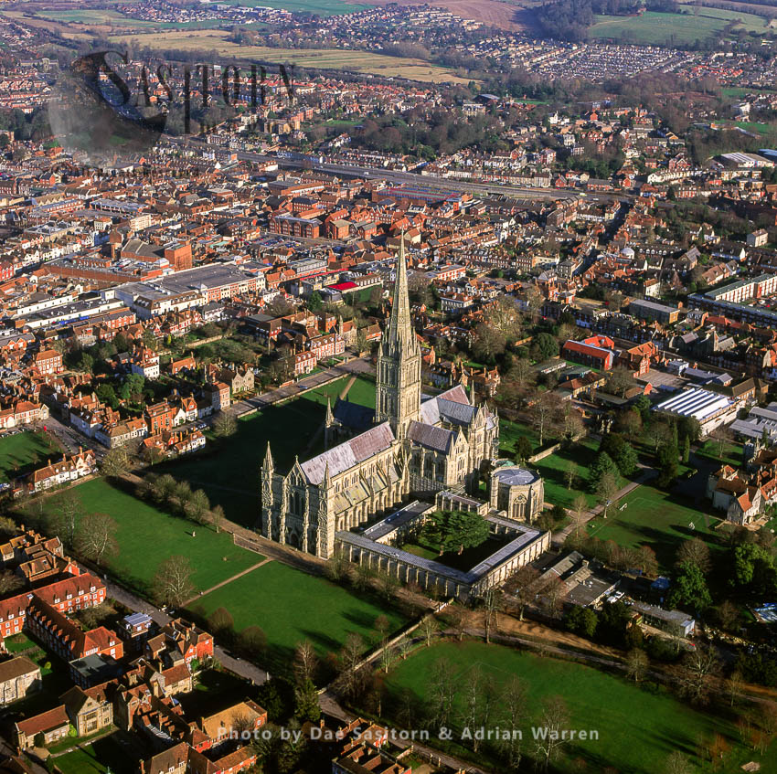 Salisbury Cathedral and city, Wiltshire