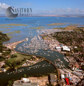 Lymington, a port town on the west bank of Lymington River on the Solent, New Forest, Hampshire