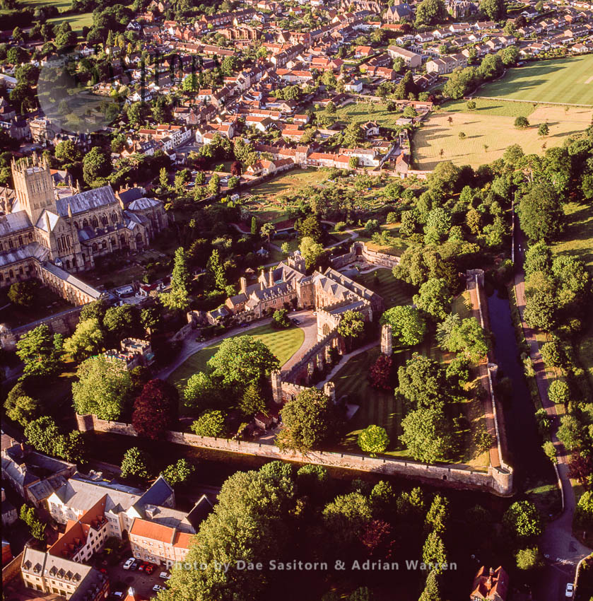Bishop's Palace and  Wells Cathedral, Wells,  Somerset