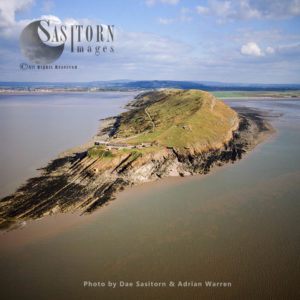 Brean Down, a promontory off the coast of Somerset, England