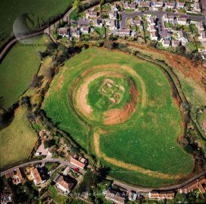 Nether Stowey Castle, a Norman motte-and-bailey castle, Nether Stowey on the Quantock Hills, Somerset