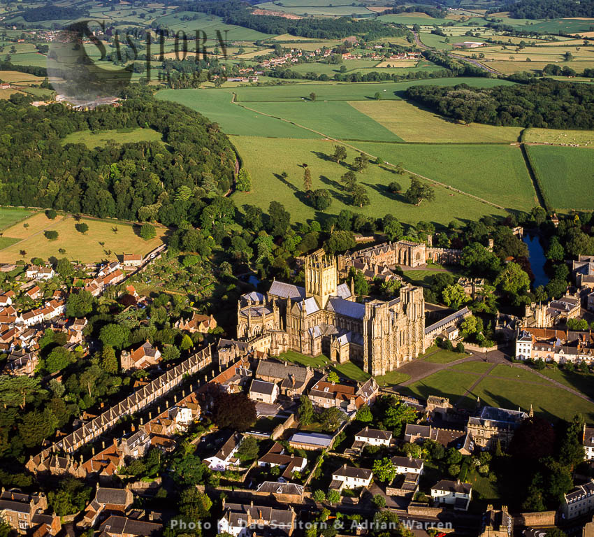 Wells Cathedral and Bishop's Palace, Wells, Somerset