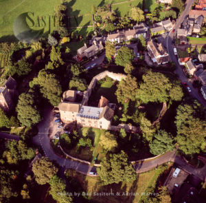 St Briavels Castle, a moated Norman castle, St Briavels, Gloucestershire