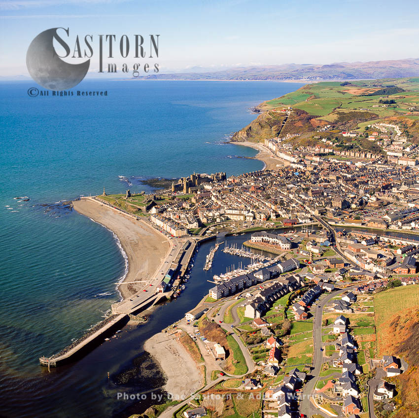 Aberystwyth, an ancient market town in Ceredigion, Wales