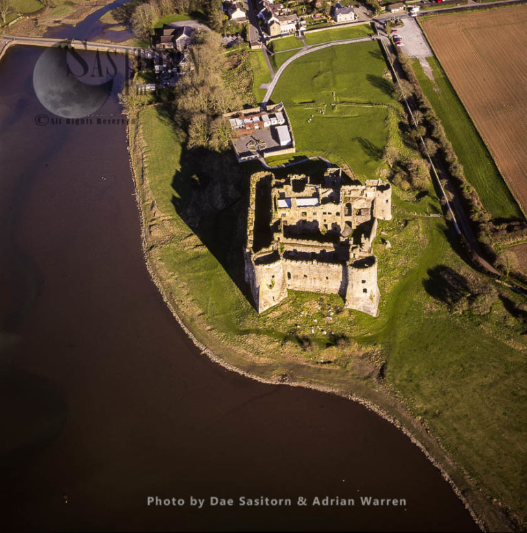 Carew Castle on the Carew River, 3 m E of Pembroke. Impre, Dyfed, South Wales