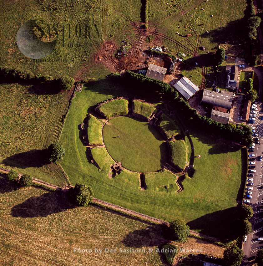 Caerleon Amphitheatre (Isca Augusta), a legionary fortress in the Roman province of Britannia, Caerleon, near Newport in south-east Wales