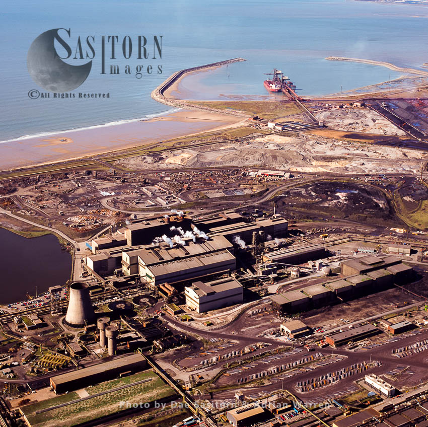 Steel works at Port Talbot, South Wales