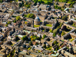 University of Oxford,  Radcliffe Camera and various colleges (details in caption below), Oxfordshire, England