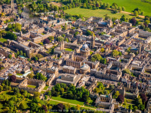 University of Oxford,  Radcliffe Camera with all Colleges around it, Oxfordshire, England