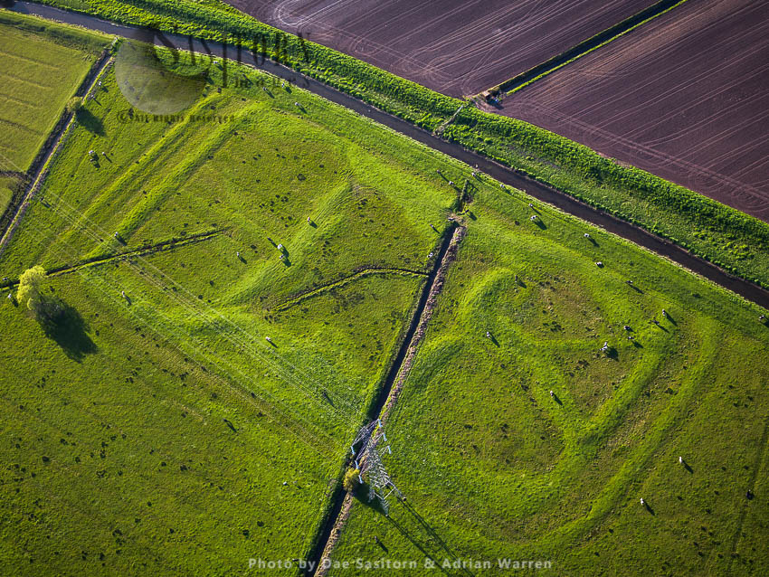 Duck Decoy, Earthwork remains of a six pipe decoy, between Westhay Moor and Meare, Somerset Levels, Somerset.