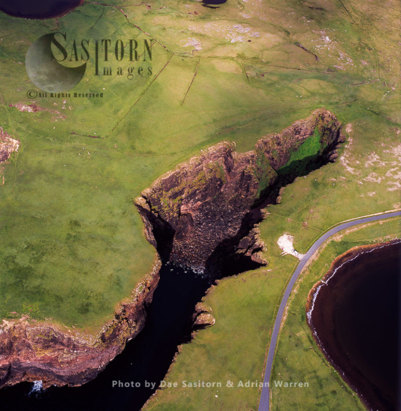 Volcanic Cliffs, just North east of Esha Ness (Eshaness), Northmavine peninsula, Shetland Islands, Scotland
