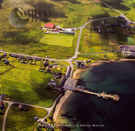 Mid Yell, coastal settlement on the island of Yell, the second-largest, Shetland Islands, Scotland