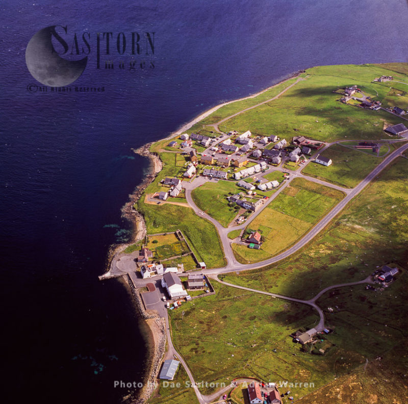 Mossbank, village in the north east of the Mainland of Shetland, Shetland Islands, Scotland