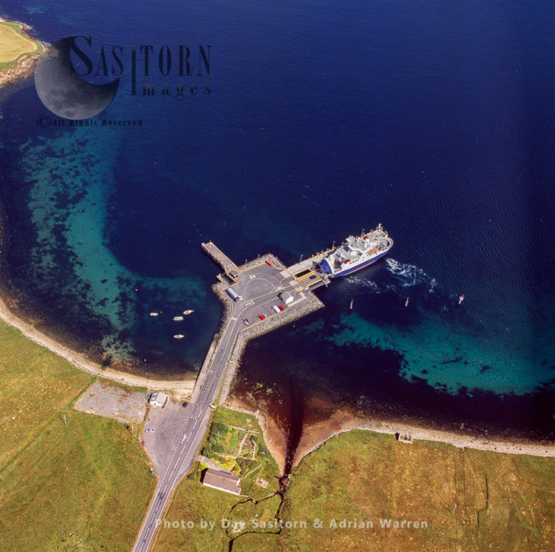 Toft ferry terminal, north of Mainland Shetland, Shetland Islands, Scotland