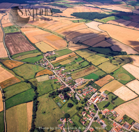 Laxton with its mediaeval open field system, Nottinghamshire