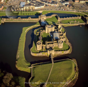 Caerphilly Castle (Welsh: Castell Caerffili), a medieval fortification in Caerphilly, South Wales