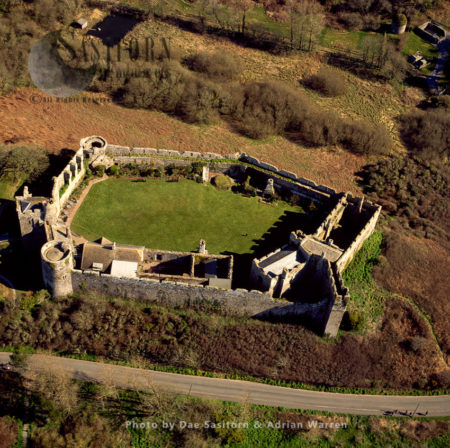 Manorbier Castle, a Norman castle, Manorbier, 5 miles southwest of Tenby, Wales