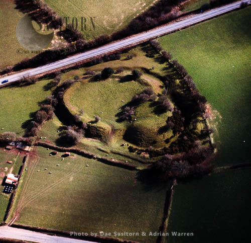 Tomen-y-Rhodwydd (Castell-y-Rhodwydd), a ditched motte, site of a motte and bailey castle, Denbighshire, North Wales