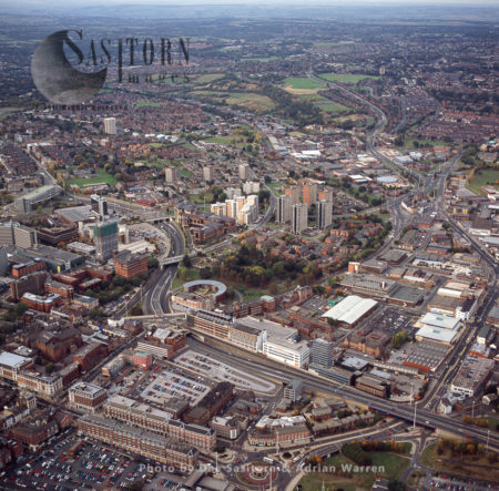 Leeds city centre, area around Lovell Park, Yorkshire, England
