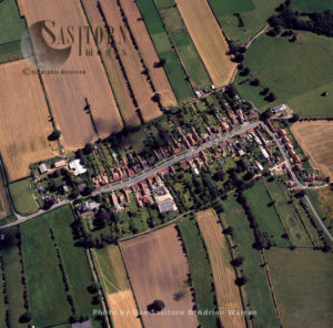 Medieval layout fields and village at Appleton-le-Moors, Ryedale, Yorkshire