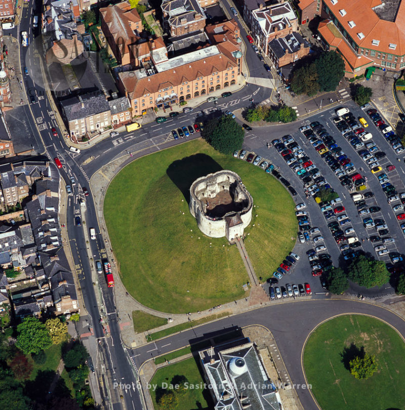 York Castle, a fortified complex, city of York, England