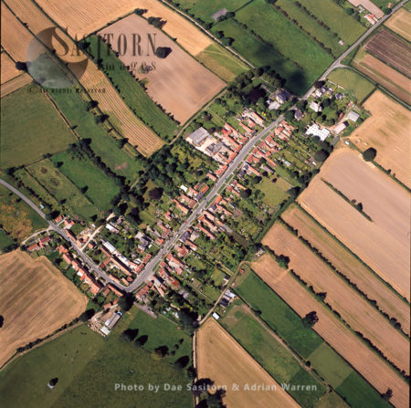 Medieval layout fields and village at Appleton-le-Moors, Ryedale, Yorkshire