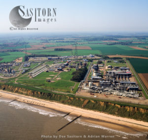 Bacton Gas Terminal, a complex of six gas terminals within four sites located on the North Sea coast of Norfolk