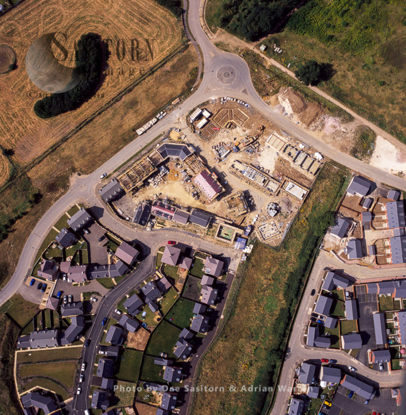 Construction of new housing, Grantham, Lincolnshire