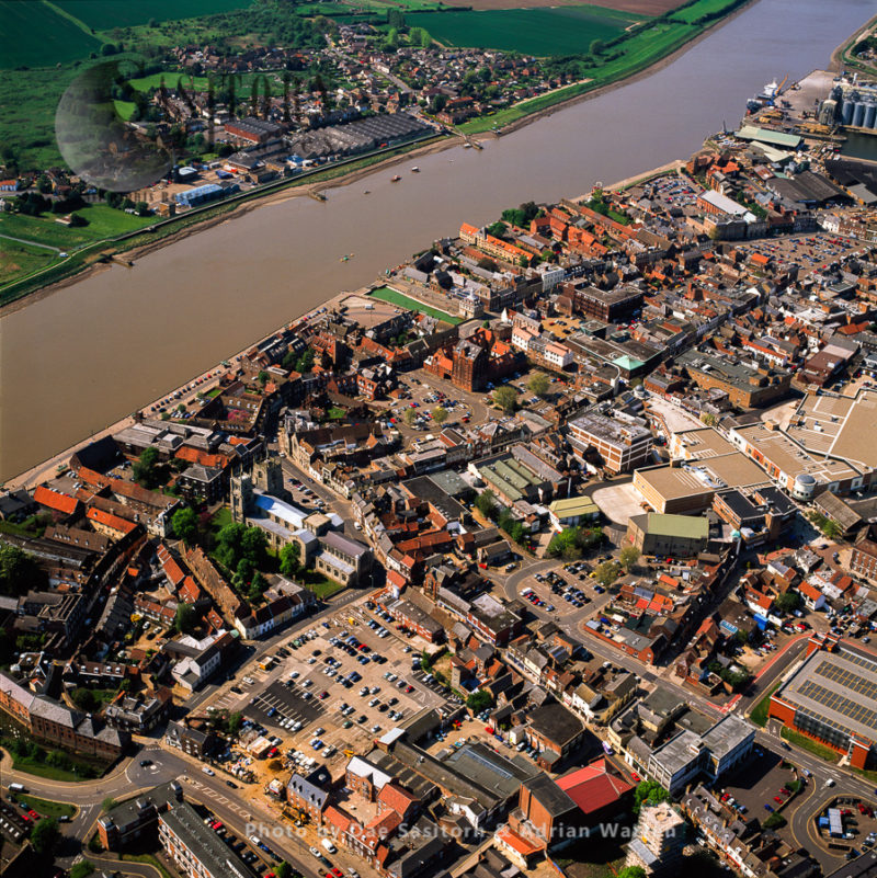Kings Lynn and River Great Ouse, Norfolk, East Anglia