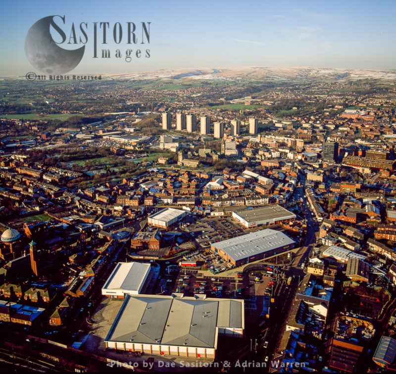 Rochdale, a large town t the foothills of the South Pennines, Greater Manchester