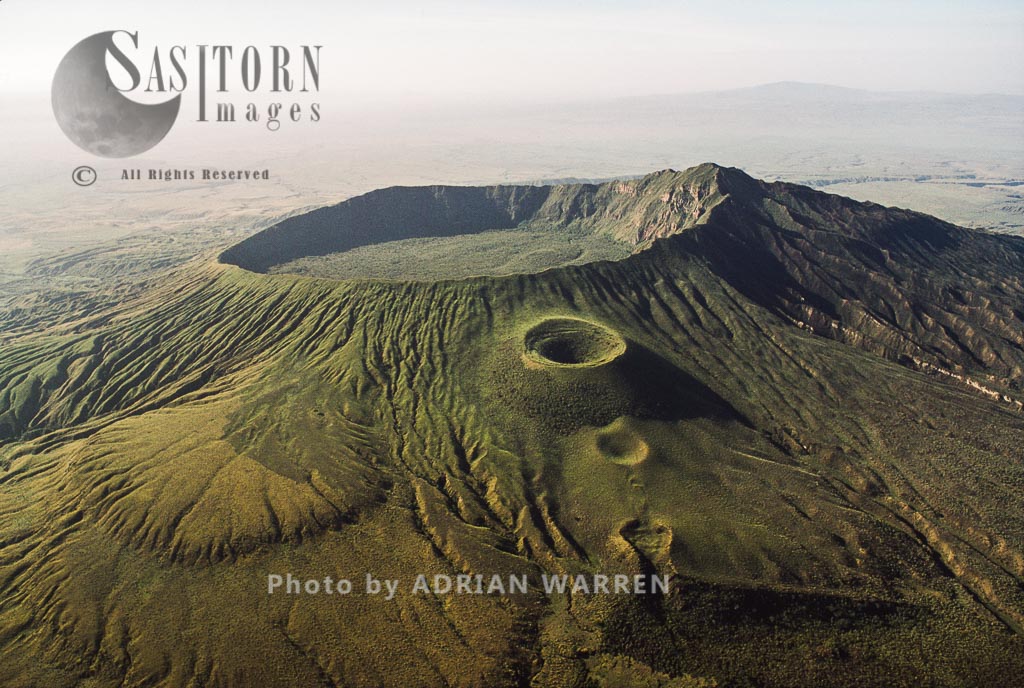 Mount Longonot, a stratovolcano, near Lake Naivasha, East African Rift Valley, Kenya