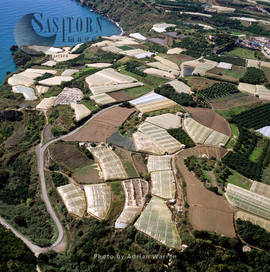 Greenhouses south of Maro, Southern Spain