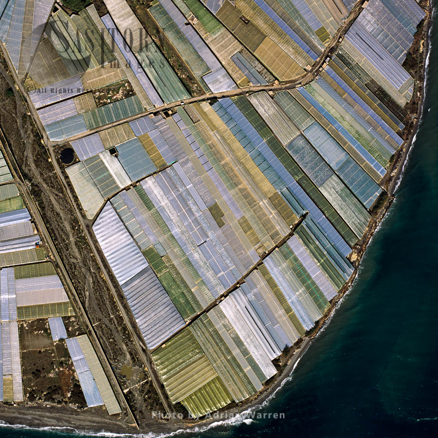 Greenhouses at El Pozuelo, Southern Spain
