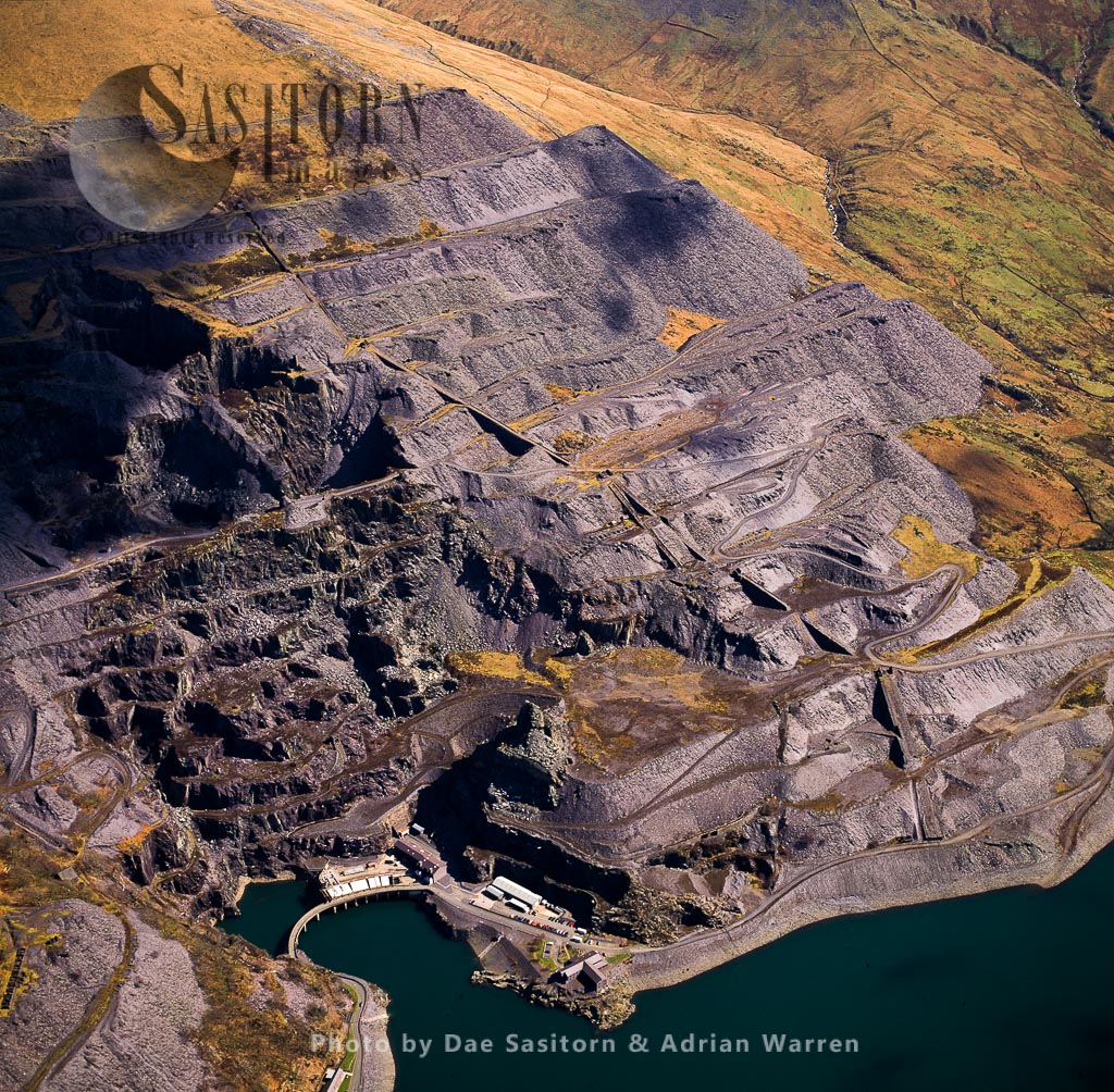 Dinorwic slate quarry, Llanberis, Gwynedd, north Wales