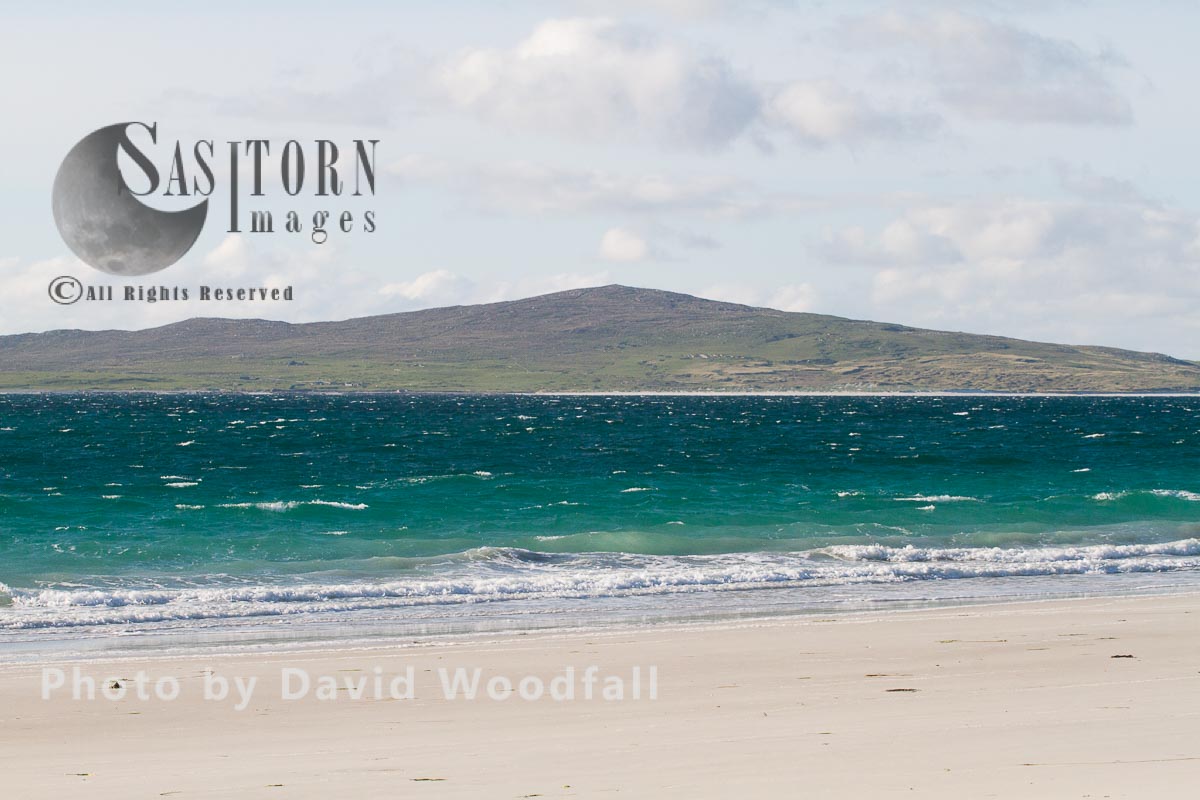 West beach, white beach at low tide, Berneray, North Uist, Outer Hebrides