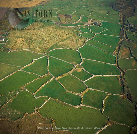 Prehistoric field system and Stone Walls, East of Morvah, Cornwall, England