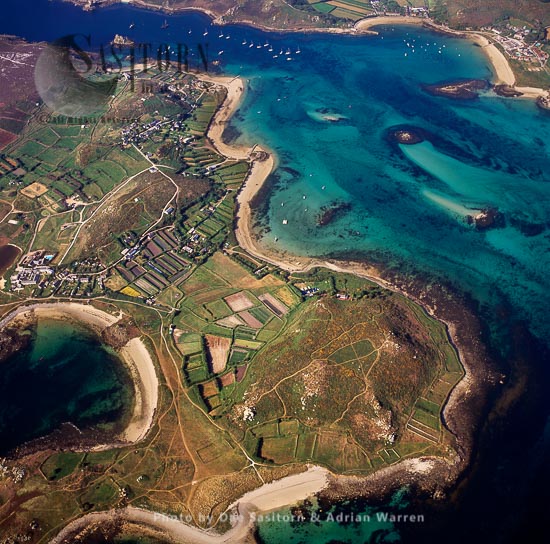 Bryher southern end, Isles of Scilly, an archipelago off the Cornish coast, southwest England