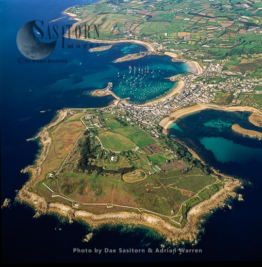 St Mary's, the largest island and the gateway to Isles of Scilly, southwest England