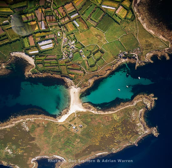 St Agnes and Gugh, an island on Isles of Scilly, southwest England