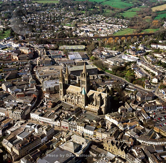 Truro Cathedral and its city, Cornwall