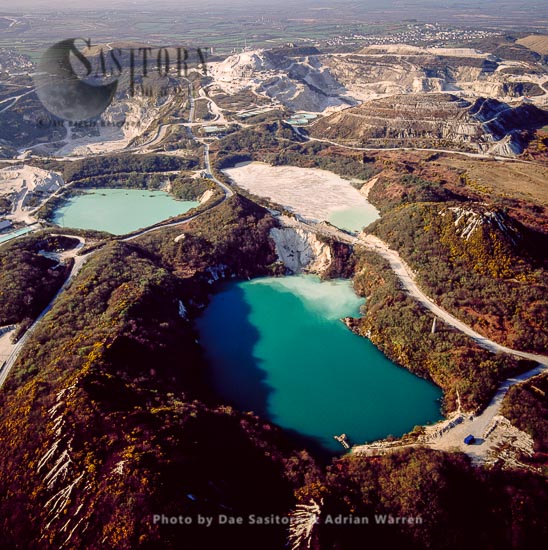 China Clay Quarries, St. Austell, Cornwall, England