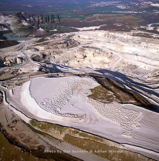 China Clay Quarries, St. Austell, Cornwall, England
