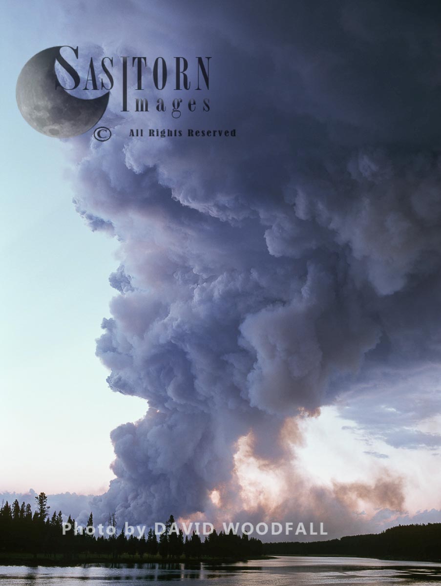 Smoke from wildfire, Yellowstone National Park